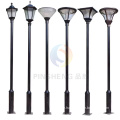 Professional manufacturer outdoor decorative antique cast iron street lamp post led garden pole light